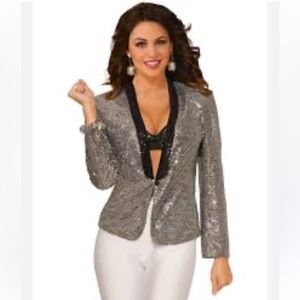 POTTER’S POT MOCHA SEQUIN BLAZER